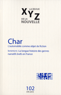 Revue XYZ de la nouvelle, no 102